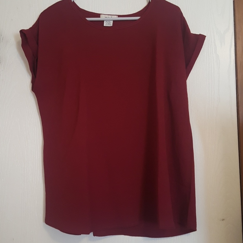 Deep red top